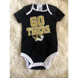 Missouri  Tigers Rivalry Threads Baby Bodysuit 3-6 Month Go Tigers Black White